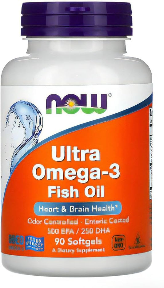NOW Ultra Omega-3 Fish Oil / 90 Softgels