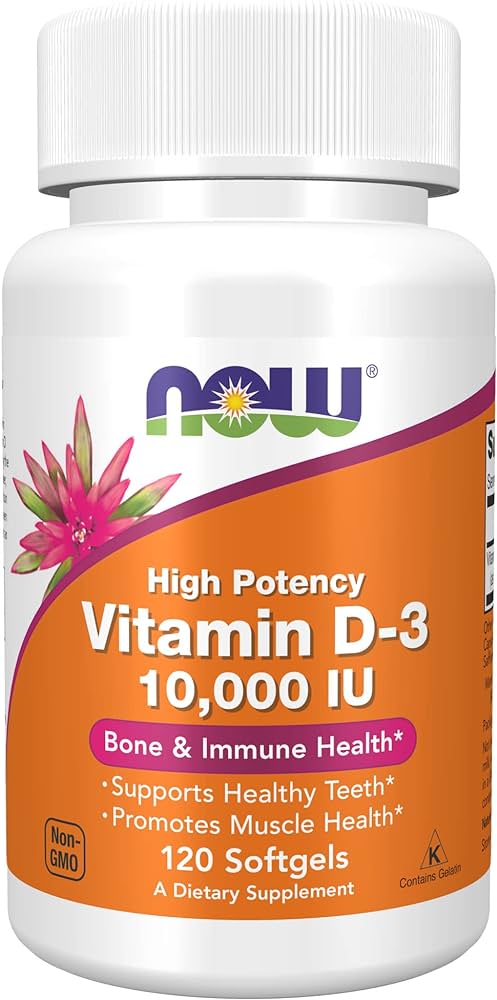 NOW Vitamina D-3 / 120  Capsulas